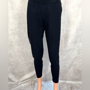 ATM Anthony Thomas Melillo Wool & Cashmere Black Cropped Pants